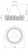 Подвесной светильник Bogate's Farfalla 90374/1