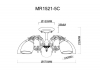 Потолочная люстра MyFar Biene MR1521-5C