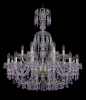 Подвесная люстра Bohemia Ivele 1410/12+6/300/XL-95/G/V7010