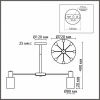 Потолочная люстра Mave 8100/8C