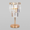 Настольная лампа декоративная Eurosvet Elegante 01136/1 золото/прозрачный хрусталь Strotskis