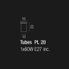 Потолочный светильник TUBES PL TUBES 20 BC