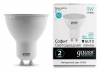 Лампа светодиодная Gauss GU10 9W 4100K матовая 13629