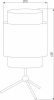 Интерьерная настольная лампа TK Lighting Boho 6565 Boho White