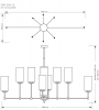 Потолочная люстра EMPOLI EMP-ZWL-8(Z)