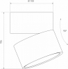 Накладной светодиодный светильник Elektrostandard Klips DLR031 15W 3000K белый матовый a063936