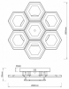 Потолочная люстра Escada Hexagon 10204/7LED