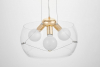 Подвесная люстра Lumina Deco Globo LDP 6018-400 PR+F.GD