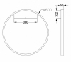 Настенный светильник Maytoni Rim MOD058WL-L35BS4K