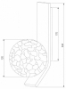 Бра Eurosvet Luxor 40019/1 серебро