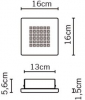 Настенно-потолочный светильник Quadriled F18G0100