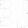 Настенный светодиодный светильник Elektrostandard Brioni 40130/LED черный a064596