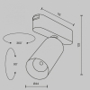 Трековый светильник Focus LED TR103-1-12W4K-M-W
