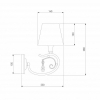Бра Eurosvet Incanto 60069/1 серебро