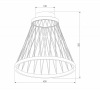 Потолочный светильник Cesta 40018/1 LED коричневый