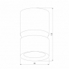 Потолочный светодиодный светильник Elektrostandard Kayo 25049/LED 12W 4000К белый a064730