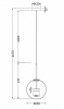 Подвесной светодиодный светильник Maytoni Cometa MOD055PL-L12G3K