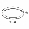 Потолочный светильник Rim MOD058CL-L25BK