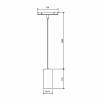 Подвесной трековый светодиодный светильник Elektrostandard Slim Magnetic Dim Amend 85073/01 черный a063534
