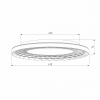 Потолочный светильник Parafe 40023/1 LED серый