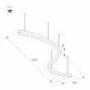 Подвесной светодиодный светильник Arlight SP-Line-Hang-Arc-S3535-D800-65W Day4000 034050(1)